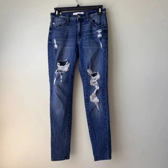 Kancan Womens Distressed‎ Skinny Jeans Size 26 W5 - Picture 1 of 4